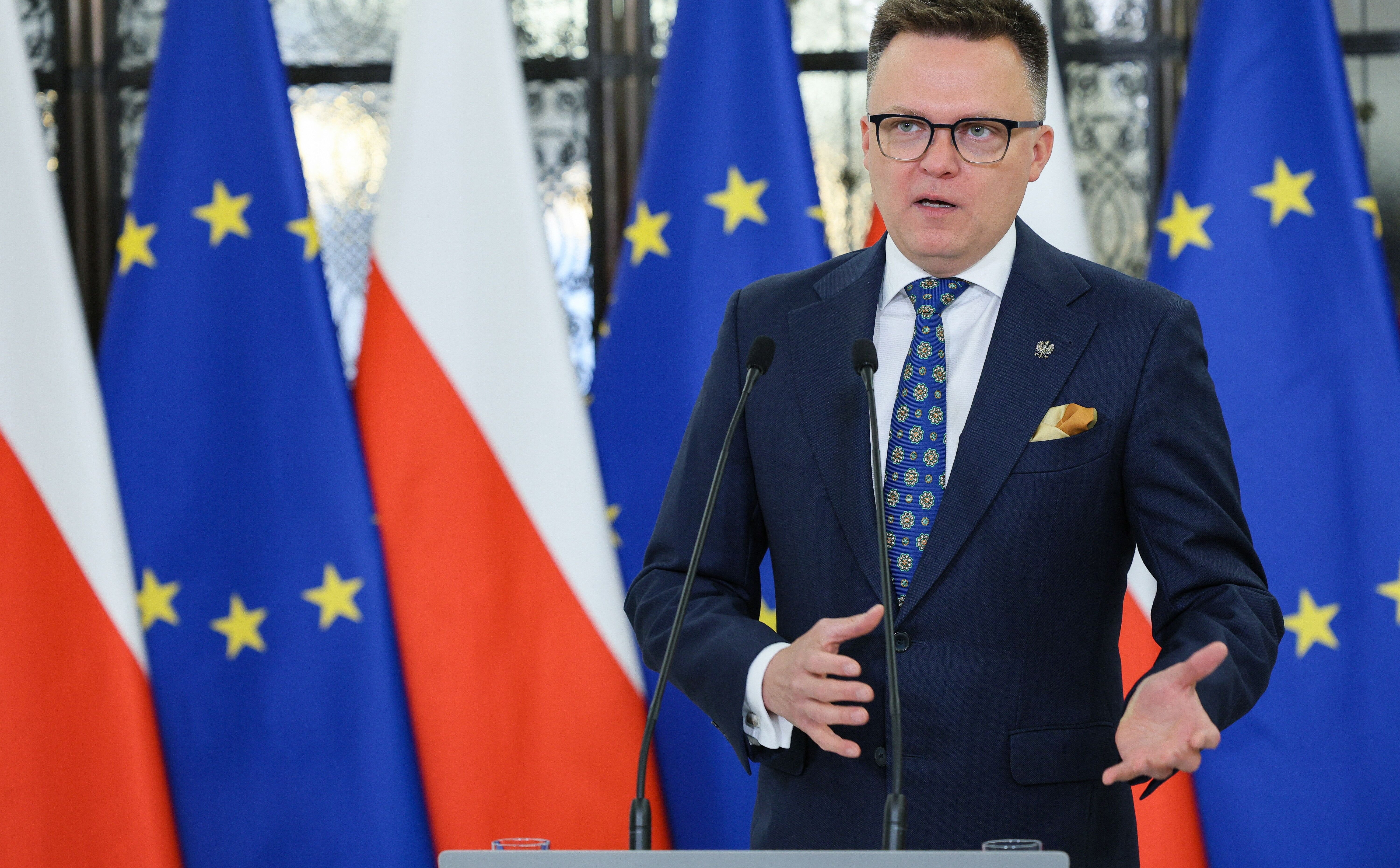 Szymon Hołownia mówi w jakiej sytuacji nie dojdzie do zaprzysiężenia Karola Nawrockiego
