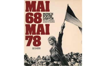 Okładka książki Maj 68. Maj 78 wykorzystującej słynne zdjęcie Jeana-Pierre’a Reya