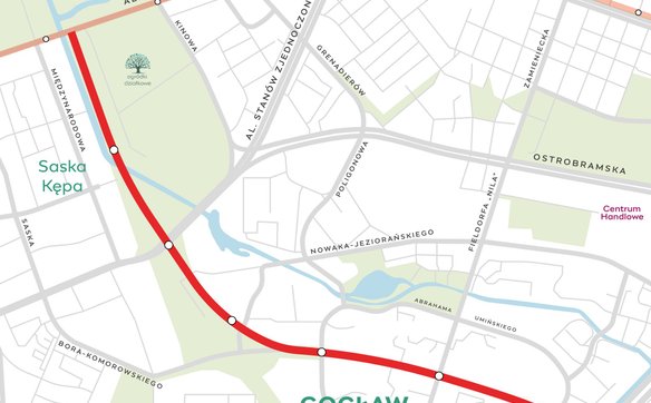 Przebieg planowanej trasy