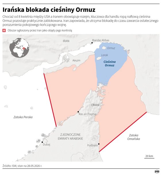 Irańska blokada cieśniny Ormuz