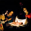 Adoracja Dzieciątka Jezus, Gerrit van Honthorst