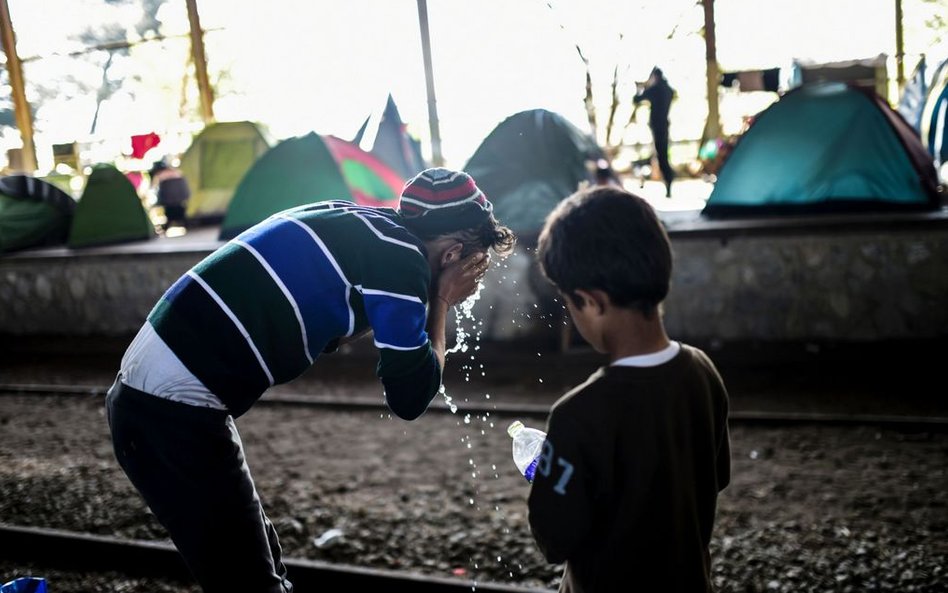 31 marca, granica grecko-macedońska. Życie codzienne w obozie dla uchodźców.