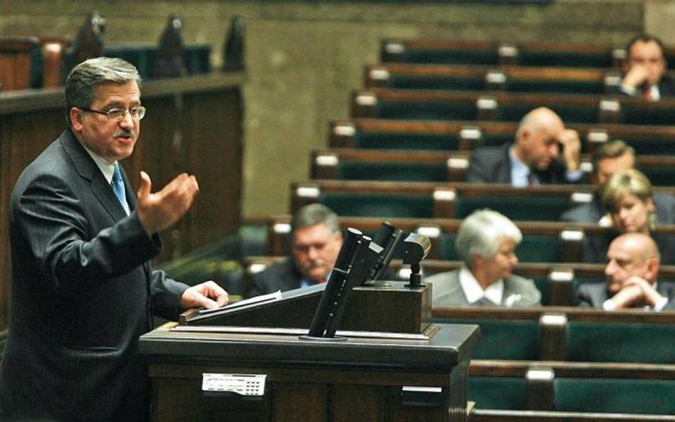 Marszałek Bronisław Komorowski na początku kadencji nie chciał zezwolić posłowi PiS Janowi Ołdakowsk