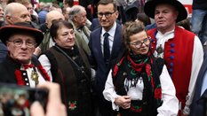 Mateusz Morawiecki w czasie spotkania ze zwolennikami w Bielsku-Białej
