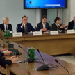 Uczestnicy pierwszej części debaty „Euro w Polsce”, która odbyła się w środę w Sejmie.
