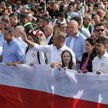 Przewodniczący Platformy Obywatelskiej Donald Tusk, wiceprzewodniczący PO Rafał Trzaskowski i kandyd