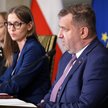Sekretarz stanu w Ministerstwie Finansów, szef Krajowej Administracji Skarbowej Marcin Łoboda podcza
