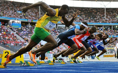 Usain Bolt (na pierwszym planie)