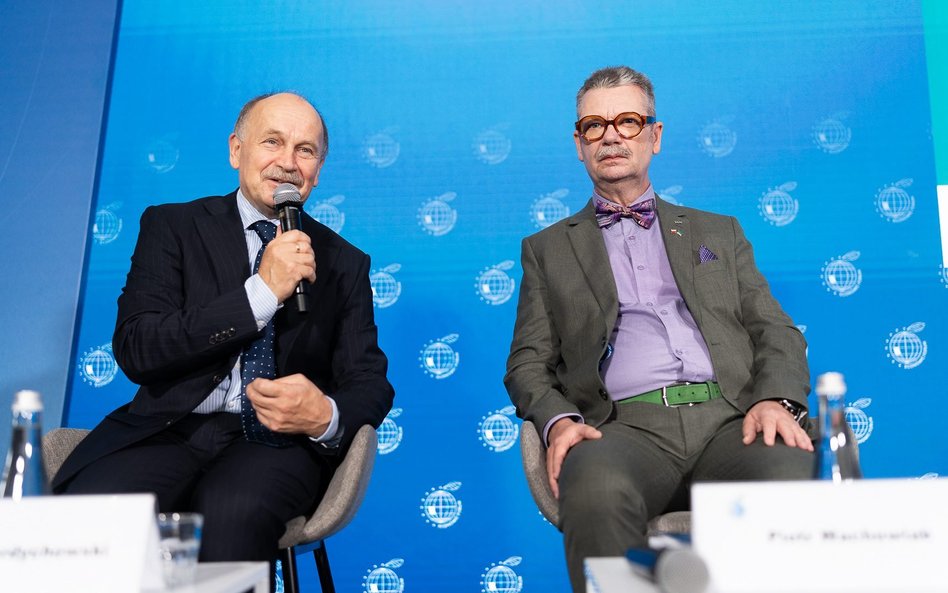 Zygmunt Berdychowski, przewodniczący Rady Programowej Forum Ekonomicznego i prof. Piotr Wachowiak, r