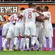 Radość piłkarzy Olympiakosu Pireus. Z numerem 8 Vadis Odjidja-Ofoe, były zawodnik Legii