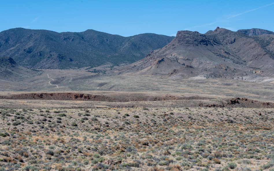 Planowana lokalizacja projektu wydobycia litu i boru Rhyolite Ridge Project w Rhyolite Ridge w stani