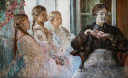 Jacek Malczewski "Lekcja historii"