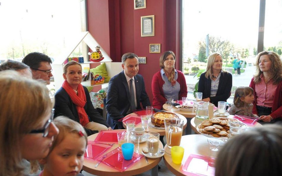 Andrzej Duda na spotkaniu z rodzinami