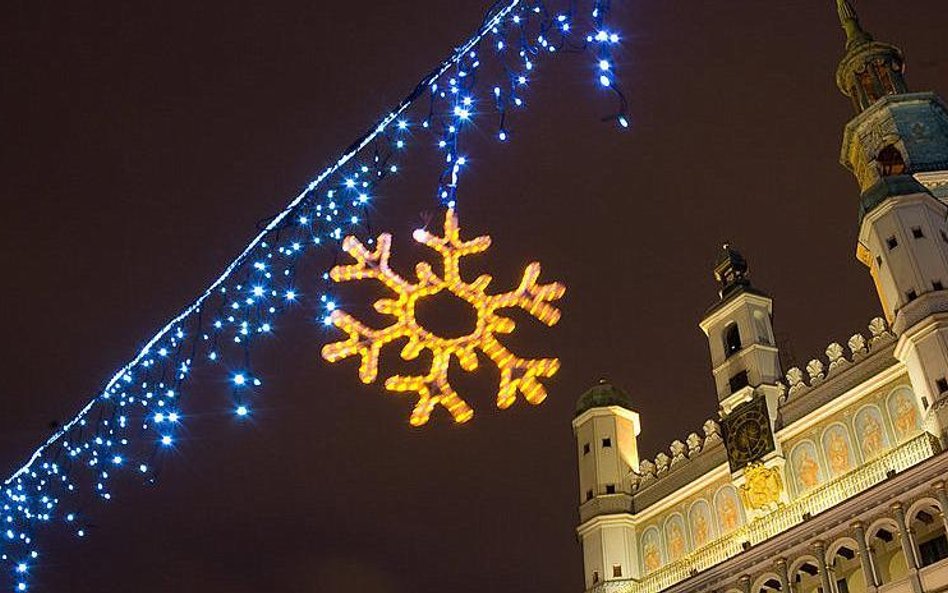 A to element dekoracji świątecznej z Poznania