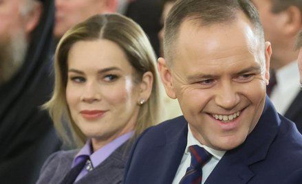 Pierwsza dama Marta Nawrocka wraz z prezydentem Karolem Nawrockim