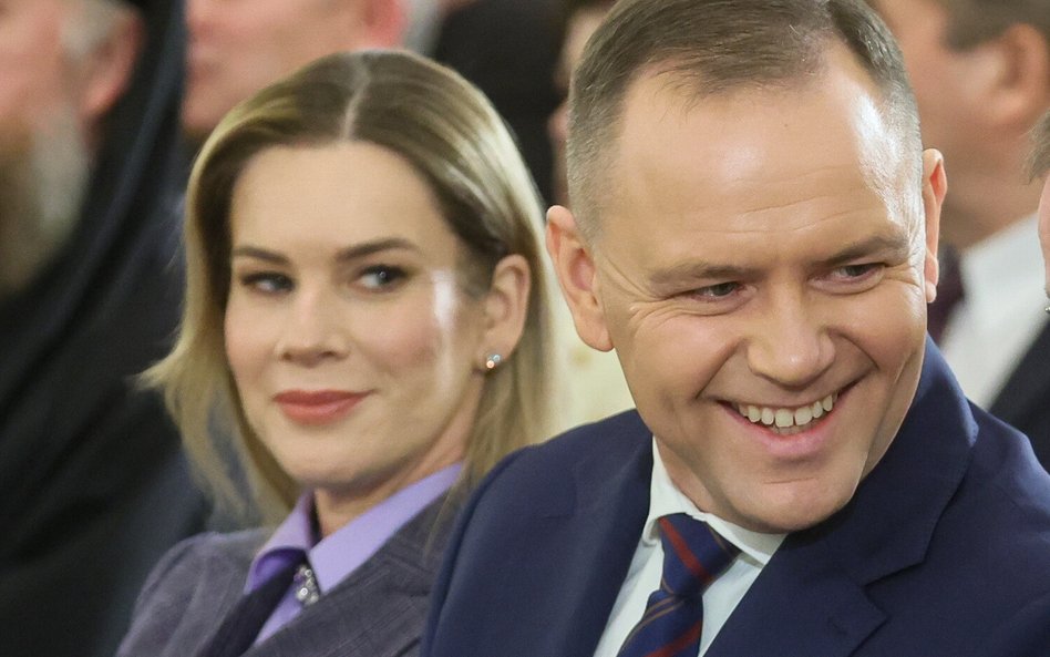 Pierwsza dama Marta Nawrocka wraz z prezydentem Karolem Nawrockim