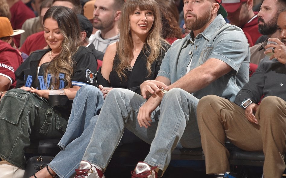 Taylor Swift i Travis Kelce w maju tego roku, na nieco ponad miesiąc przed ślubem. Nie opublikowano 