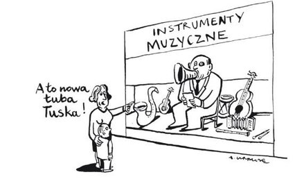 Komentarz rysunkowy. A to nowa tuba Tuska!