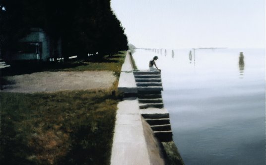 Gerhard Richter, „Wenecja”, olej na płótnie, 1985 rok.
