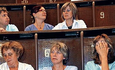 We wrześniu 2008 roku pielęgniarki ze Szpitala im. Barlickiego w Łodzi odeszły od łóżek pacjentów. N
