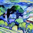 Georges Braque Landschaft in der Provence, L’Estaque (Paysage de Provence, l’Estaque), 1907 Privatbe