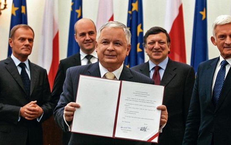 Jest podpis pod traktatem lizbońskim