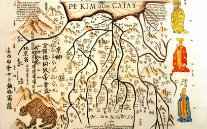 Mapa okolic Pekinu z "Atlasu Chin" Boyma