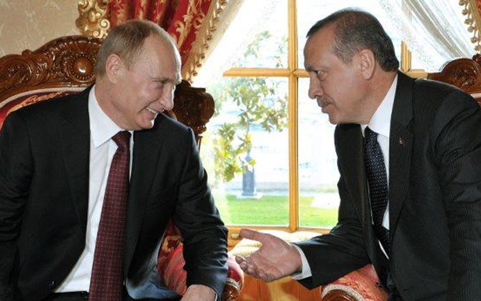 Władimir Putin i Recep Tayyip Erdogan wczoraj w Stambule