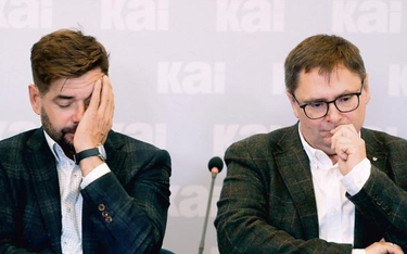 Michał Królikowski i Tomasz Terlikowski podczas prezentacji raportu Komisji Eksperckiej dotyczącego 