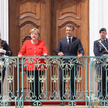 Meseberg 19 czerwca. Kanclerz Angela Merkel i prezydent Emmanuel Macron
