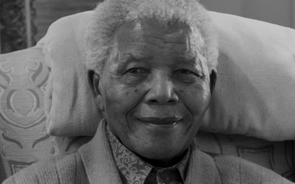 Nelson Mandela, południowoafrykański polityk, prezydent Republiki Południowej Afryki, jeden z przywó