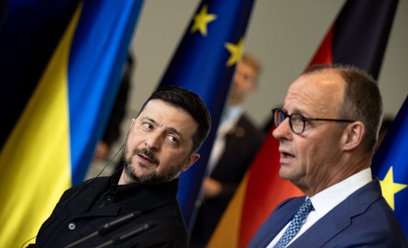 Wołodymyr Zełenski i Friedrich Merz