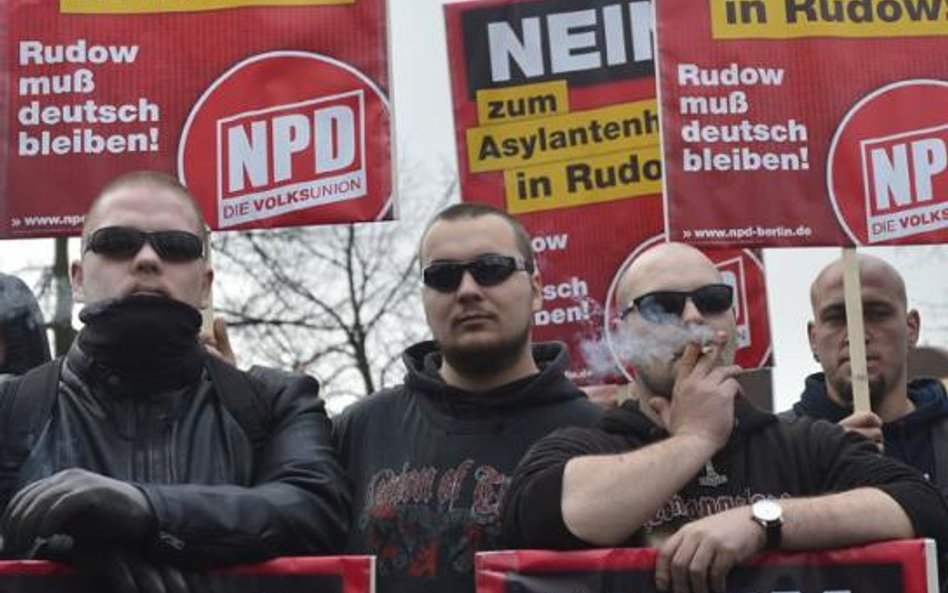 NPD walczy z imigrantami. Na zdjęciu: Berlin