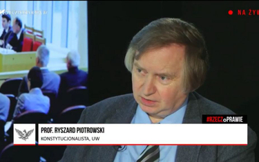 prof. Ryszard Piotrowski, konstytucjonalista z UW