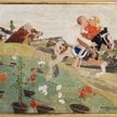 Witold Wojtkiewicz „Porwanie królewny” (Ucieczka), z cyklu „Z dziecięcych póz” 1908 na wystawie „Cza