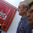 Prezes Związku Nauczycielstwa Polskiego Sławomir Broniarz i wiceprezes Krzysztof Baszczyński