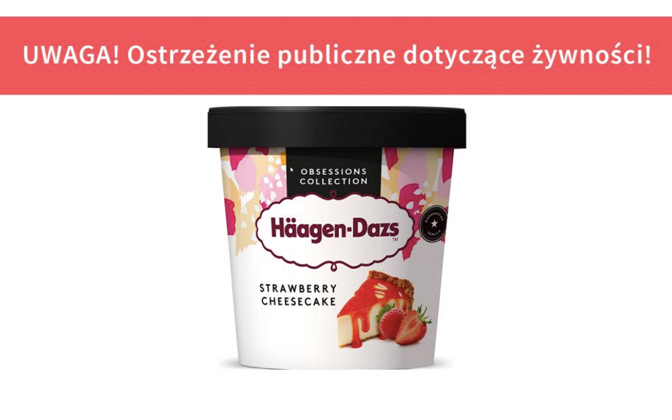 Lody Häagen-Dazs wycofane ze sprzedaży. Lidl zwróci pieniądze