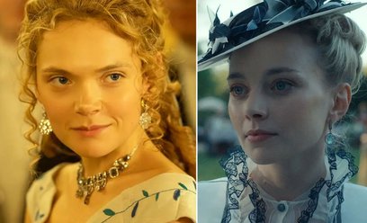 Dwie Izabele Łęckie, z serialu i filmu - Sandra Drzymalska i Kamila Urzędowska