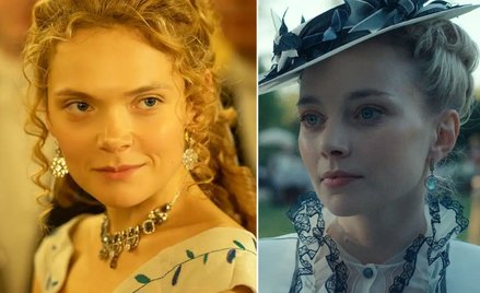 Dwie Izabele Łęckie, z serialu i filmu - Sandra Drzymalska i Kamila Urzędowska