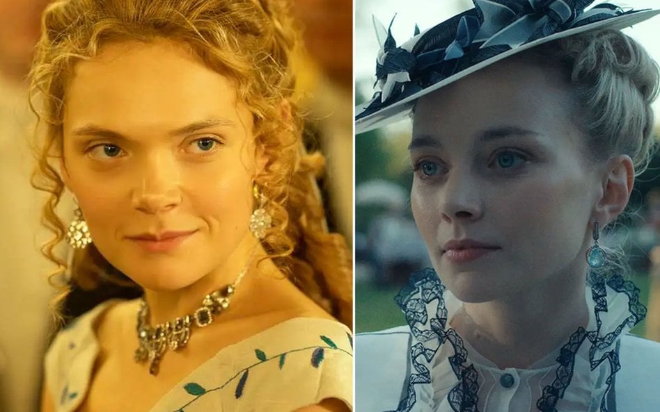 Dwie Izabele Łęckie, z serialu i filmu - Sandra Drzymalska i Kamila Urzędowska