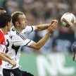 Mecz Legia Warszawa - Spartak Moskwa. Na zdjęciu Danijel Liuboja i Aleksander Zotow