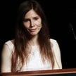 Amanda Knox podczas konferencji prasowej. Amerykanka została uniewinniona od zarzutu zabójstwa swoje