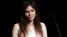 Amanda Knox podczas konferencji prasowej. Amerykanka została uniewinniona od zarzutu zabójstwa swoje