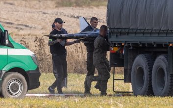 Dron ujawniony w miejscowości Wohyń w woj. lubelskim