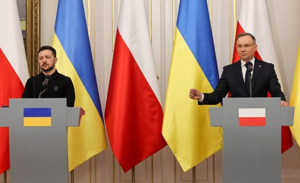 Wołodymyr Zełenski i Andrzej Duda