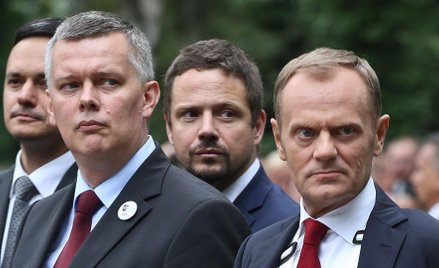 Tomasz Siemoniak, Rafał Trzaskowski i Donald Tusk (zdjęcie z 2014 roku)