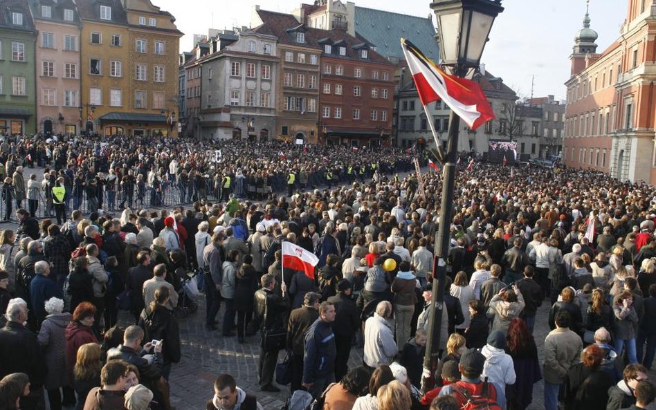 Krakowskie Przedmieście w kwietniu 2010