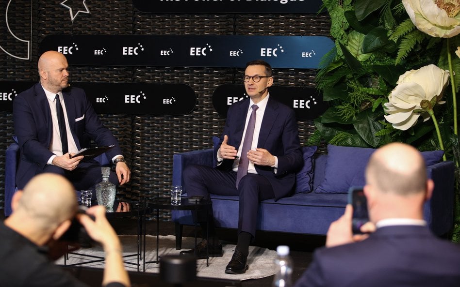 Wiceprezes PiS Mateusz Morawiecki podczas rozmowy „EEC Talks. Z politykami o gospodarce” w drugim dn