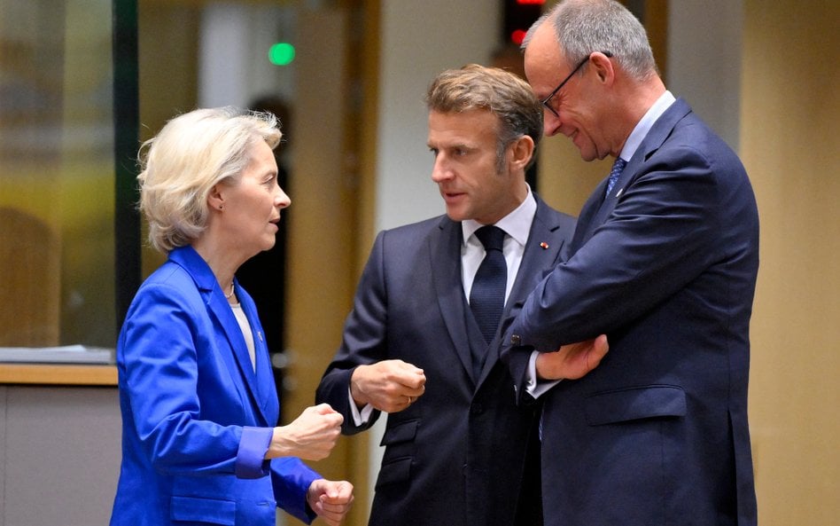 Ursula von der Leyen przed spotkaniem Rady Europejskiej w Brukseli.
