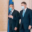 Desygnowany na premiera Nicolae Ciuc (z lewej) i prezydent Klaus Iohannis
